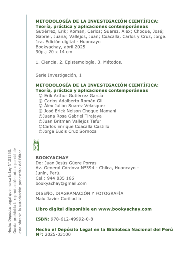 METODOLOGÍA DE LA INVESTIGACIÓN CIENTÍFICA: Teoría, práctica y aplicaciones contemporáneas - Imagen 2